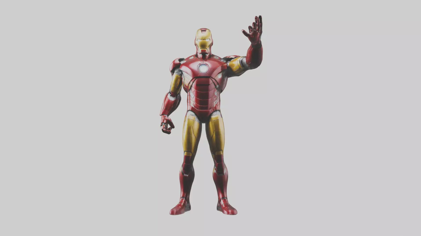 Iron Man statue model VR / AR / low-poly
