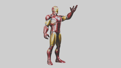 Iron Man statue model VR / AR / low-poly