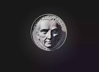 3D model iron money VR / AR / low-poly