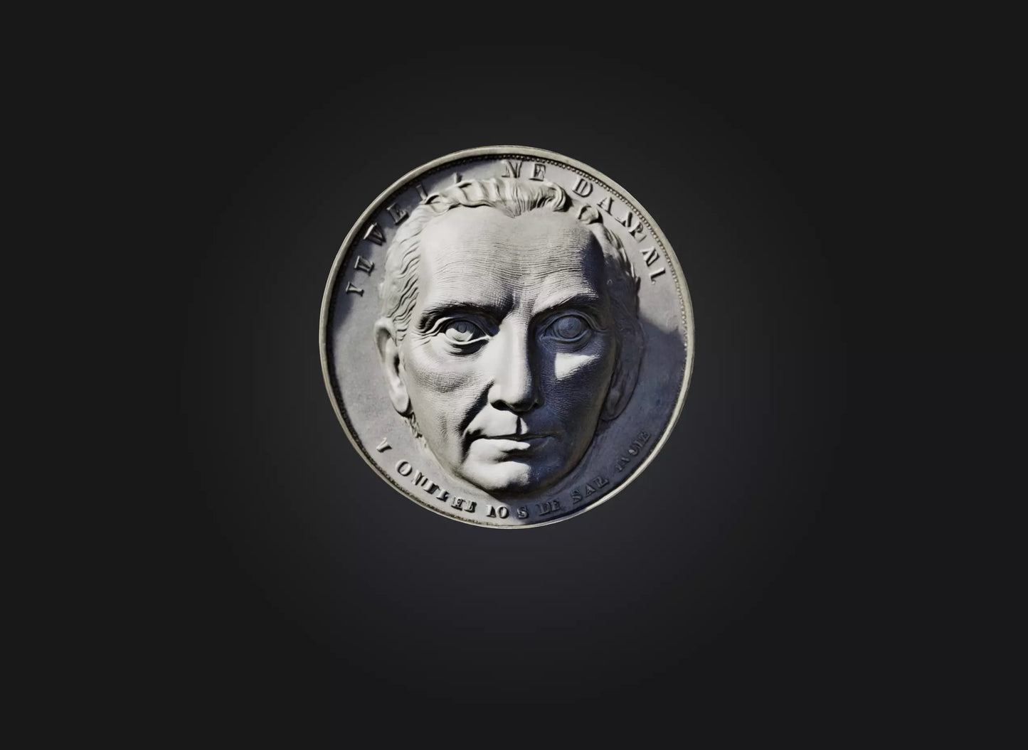 3D model iron money VR / AR / low-poly