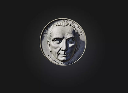 3D model iron money VR / AR / low-poly