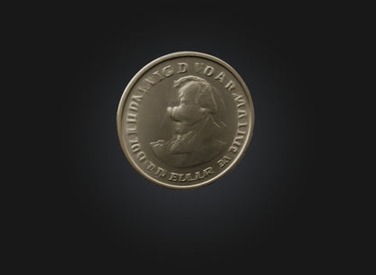 3D model iron money VR / AR / low-poly