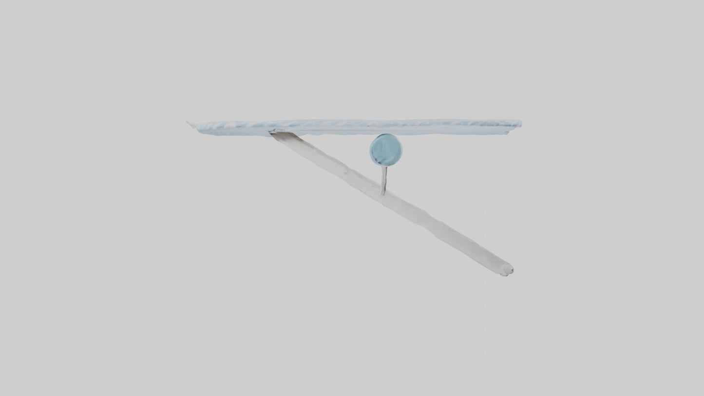 Ironing board cover model VR / AR / low-poly