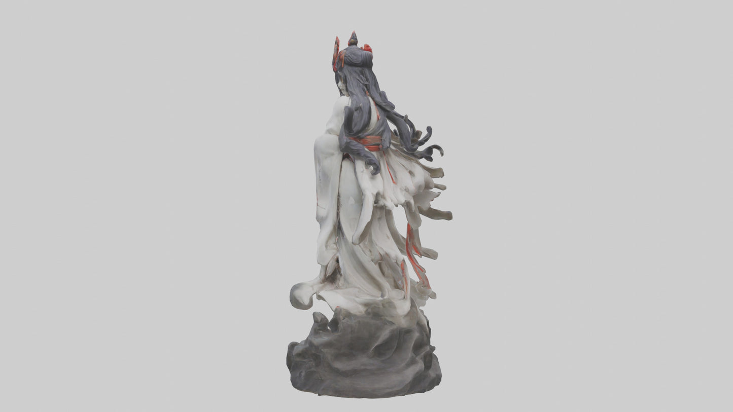 3D model Izanami statue model VR / AR / low-poly