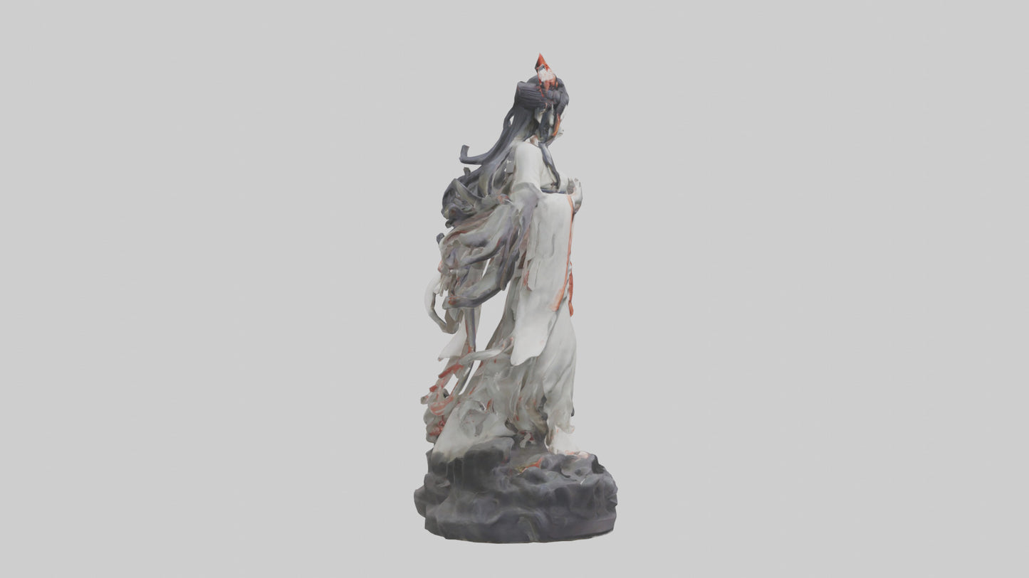 3D model Izanami statue model VR / AR / low-poly