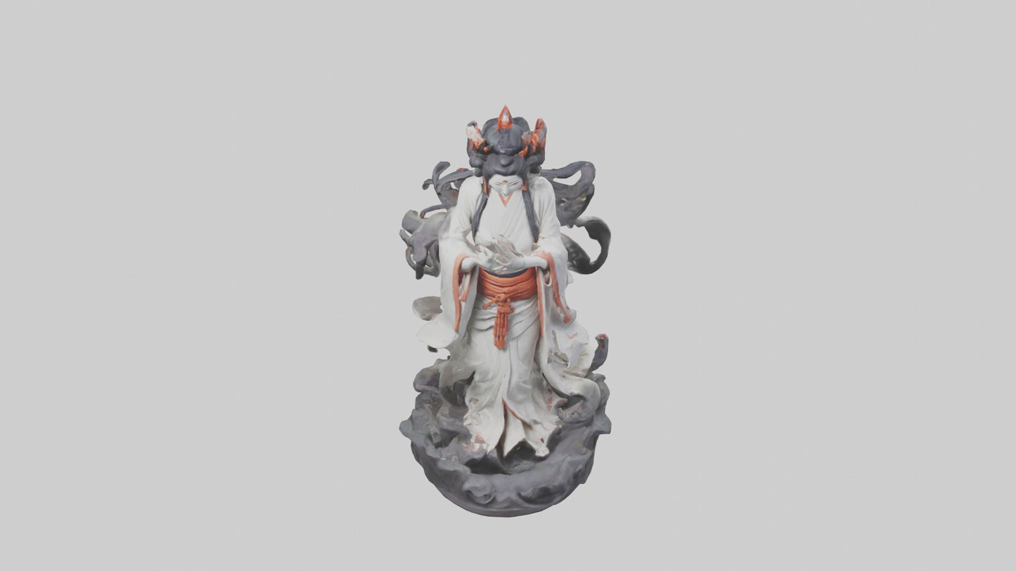 3D model Izanami statue model VR / AR / low-poly