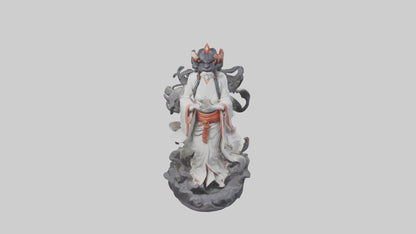 3D model Izanami statue model VR / AR / low-poly