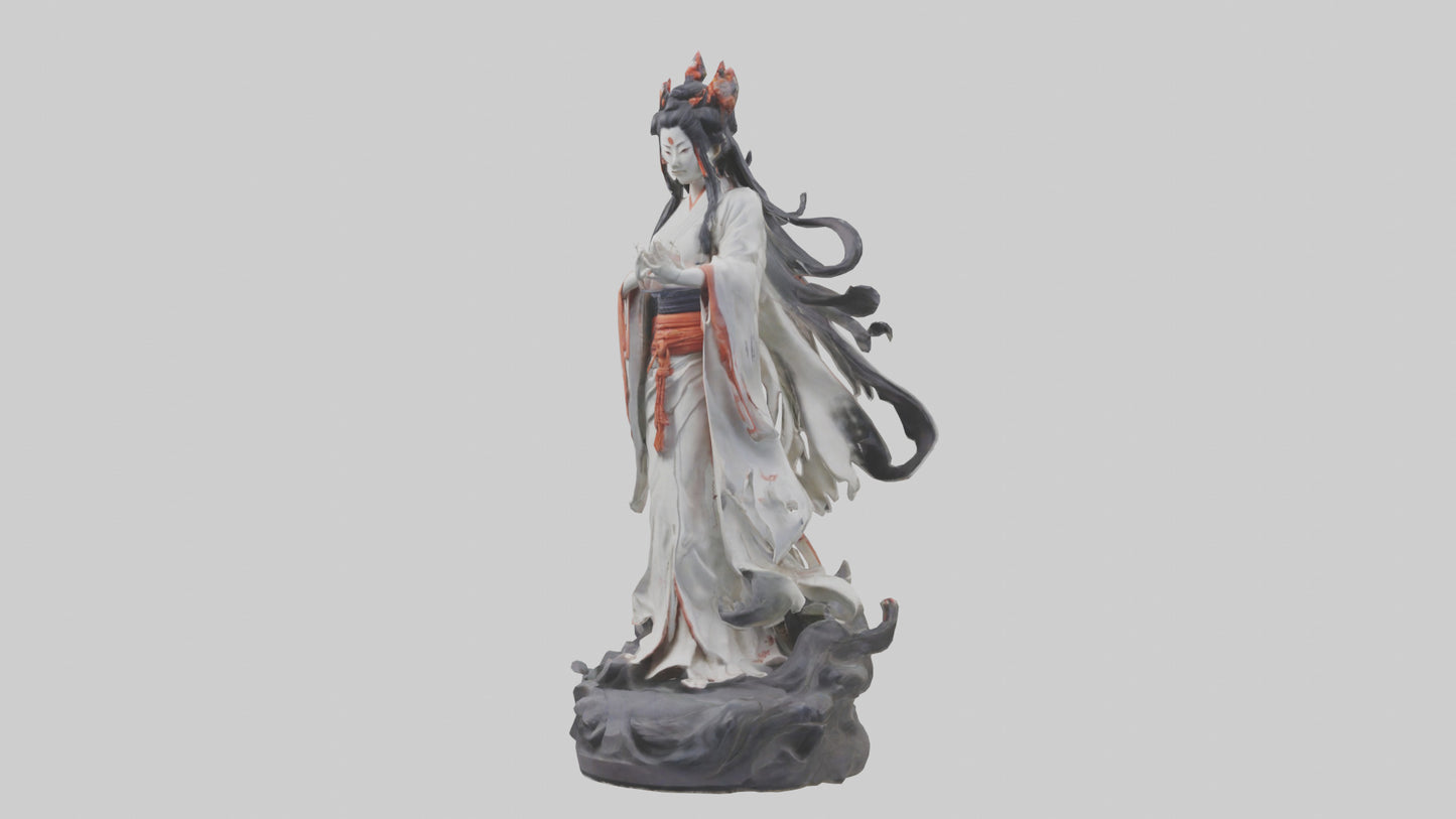 3D model Izanami statue model VR / AR / low-poly
