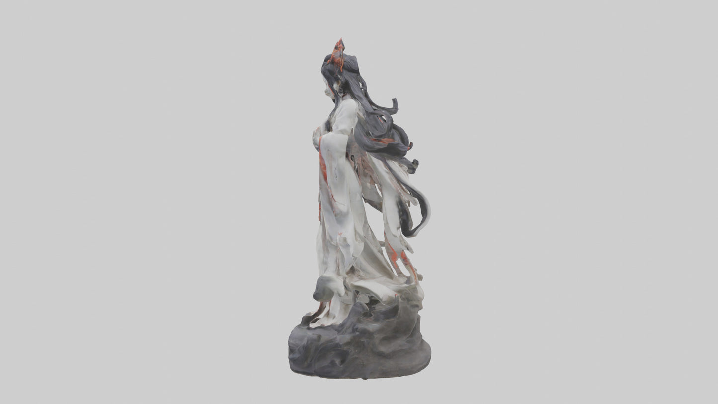 3D model Izanami statue model VR / AR / low-poly
