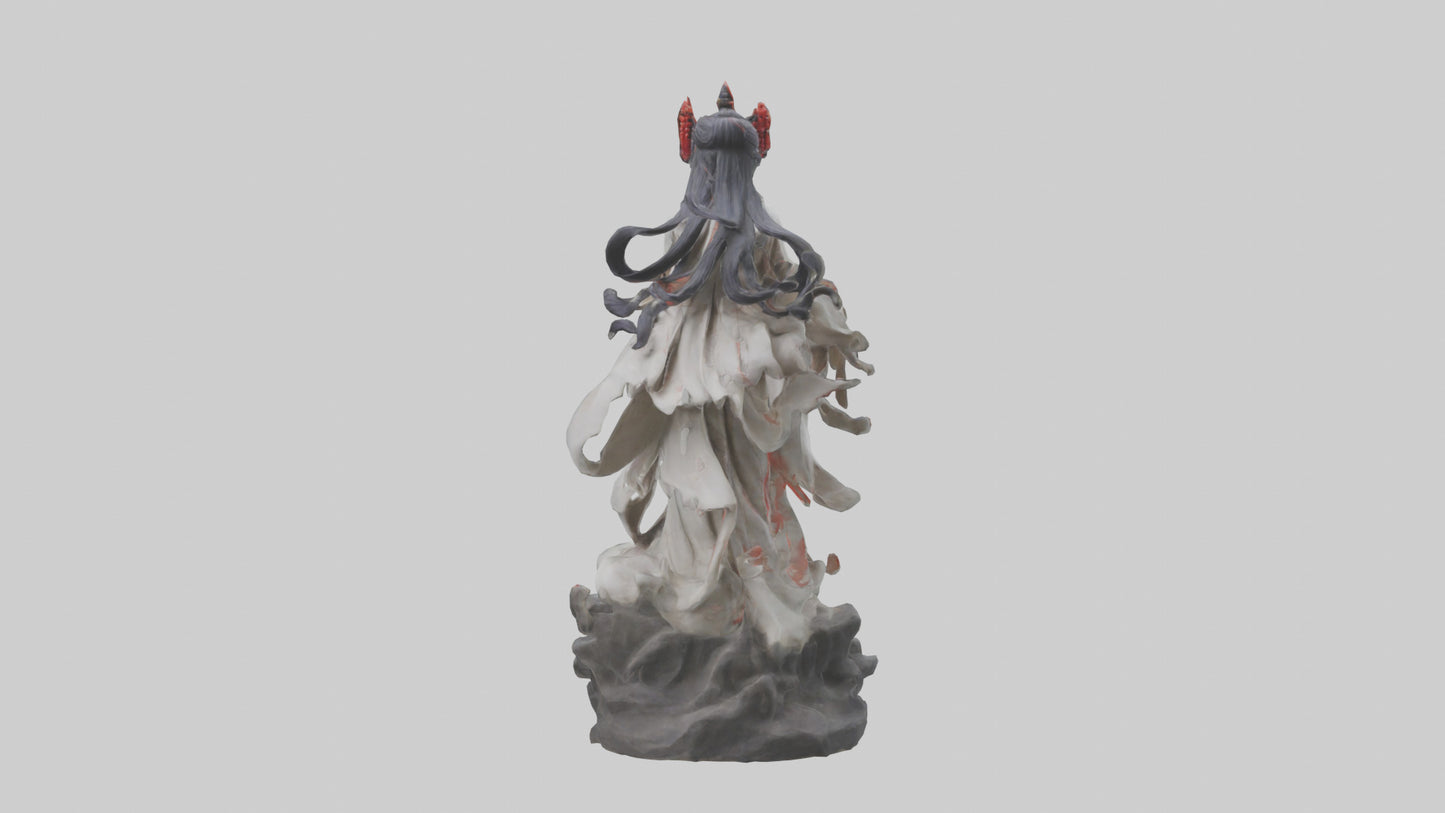 3D model Izanami statue model VR / AR / low-poly