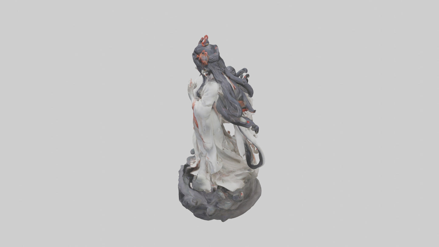 3D model Izanami statue model VR / AR / low-poly