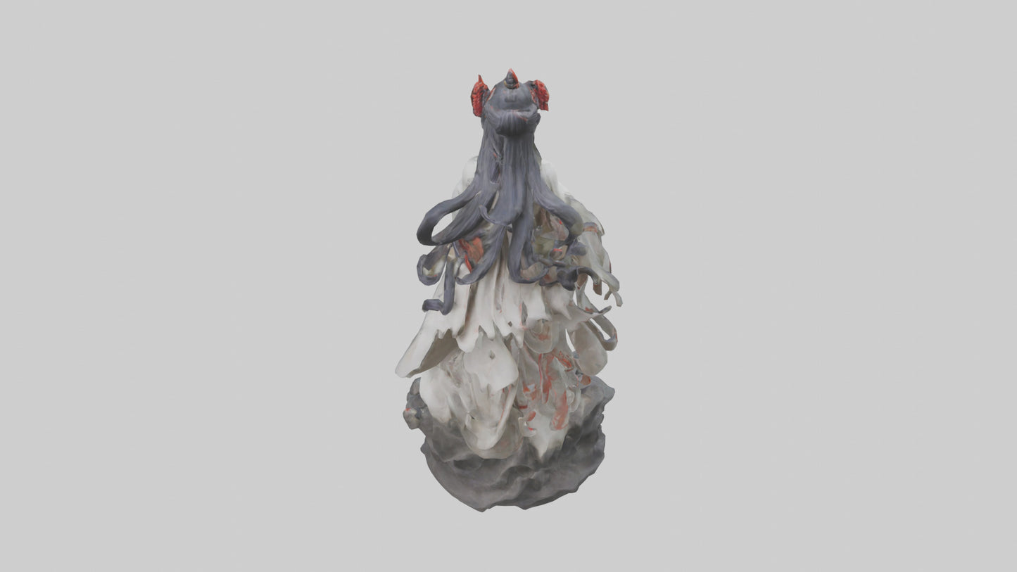 3D model Izanami statue model VR / AR / low-poly