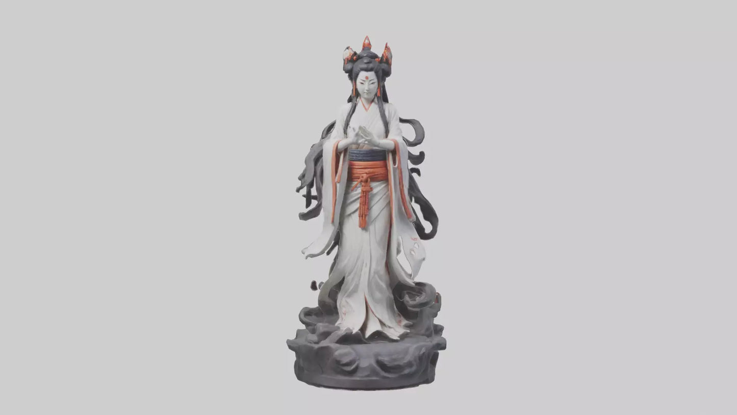 3D model Izanami statue model VR / AR / low-poly