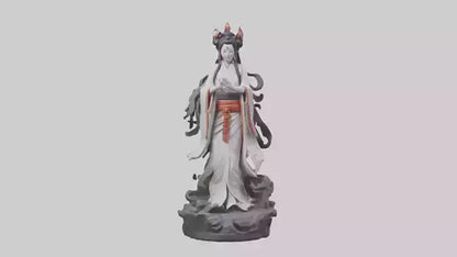 3D model Izanami statue model VR / AR / low-poly