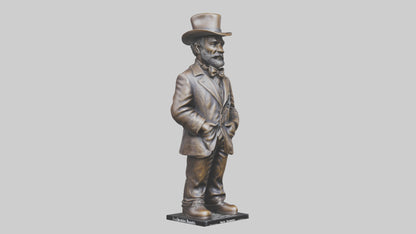 Jack Daniels statue model VR / AR / low-poly