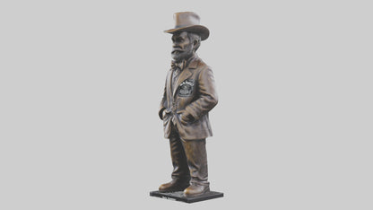Jack Daniels statue model VR / AR / low-poly