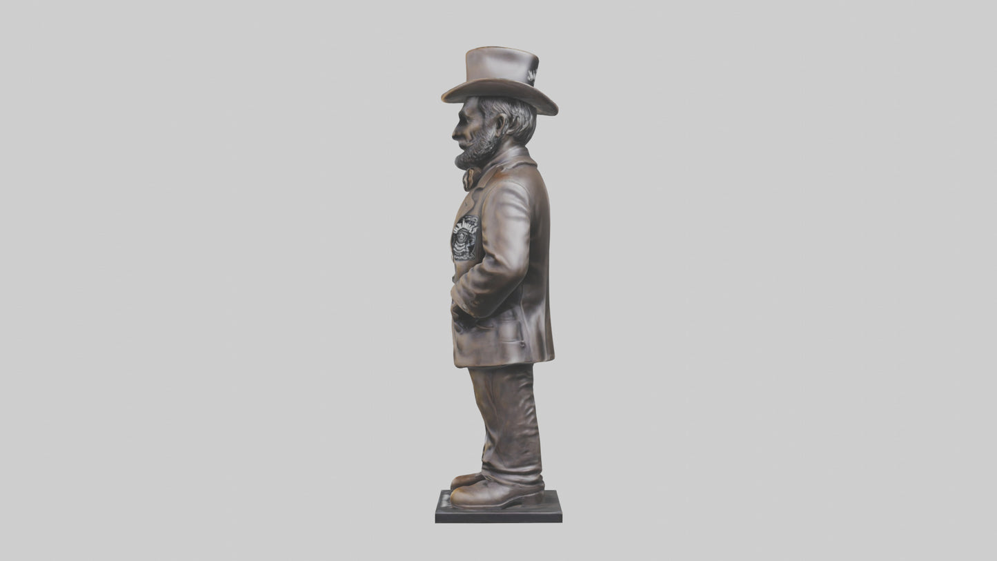 Jack Daniels statue model VR / AR / low-poly