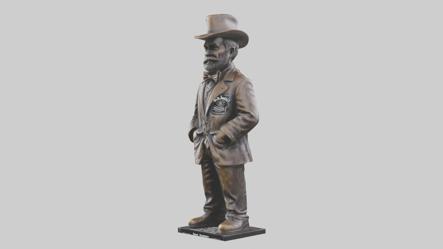 Jack Daniels statue model VR / AR / low-poly