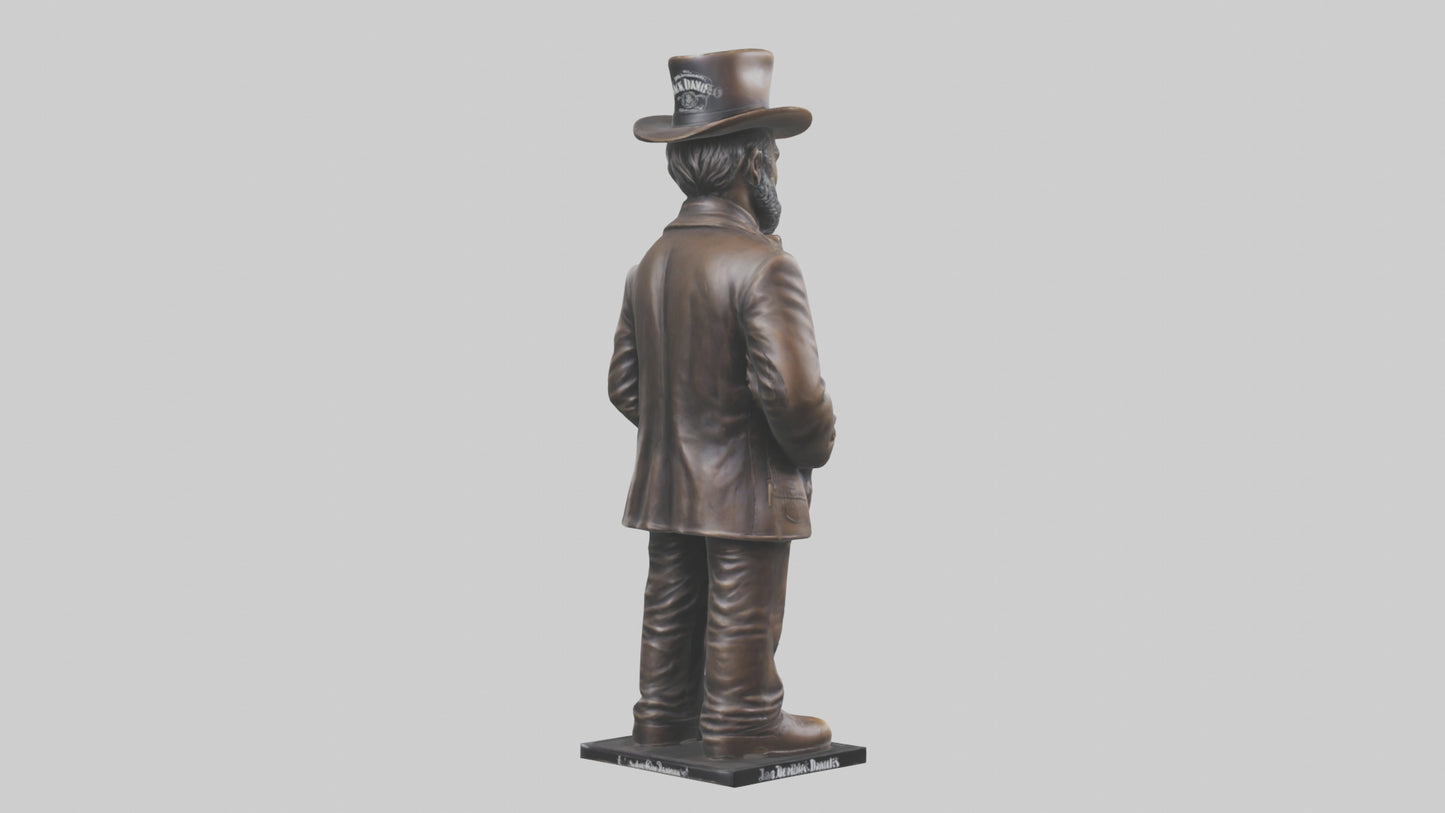Jack Daniels statue model VR / AR / low-poly