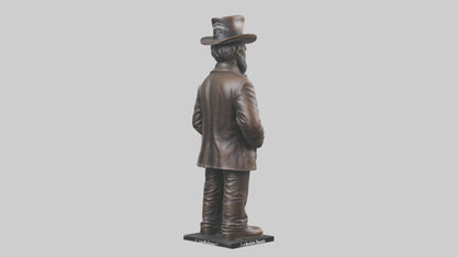 Jack Daniels statue model VR / AR / low-poly
