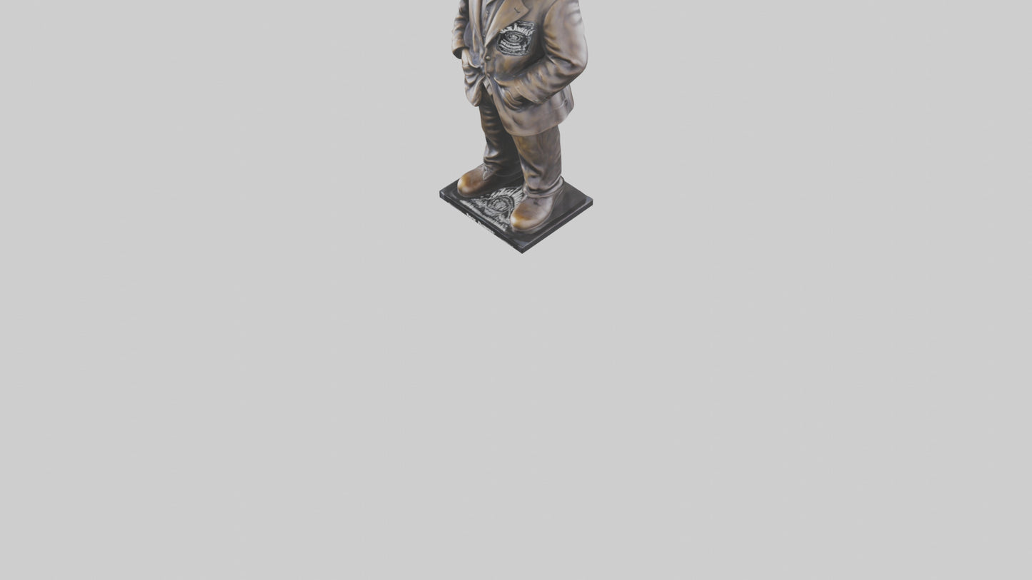 Jack Daniels statue model VR / AR / low-poly
