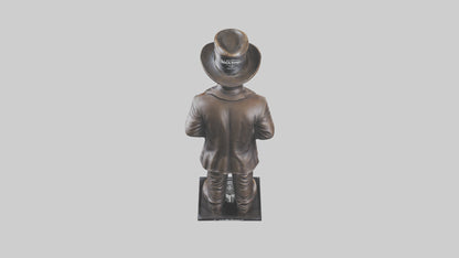 Jack Daniels statue model VR / AR / low-poly