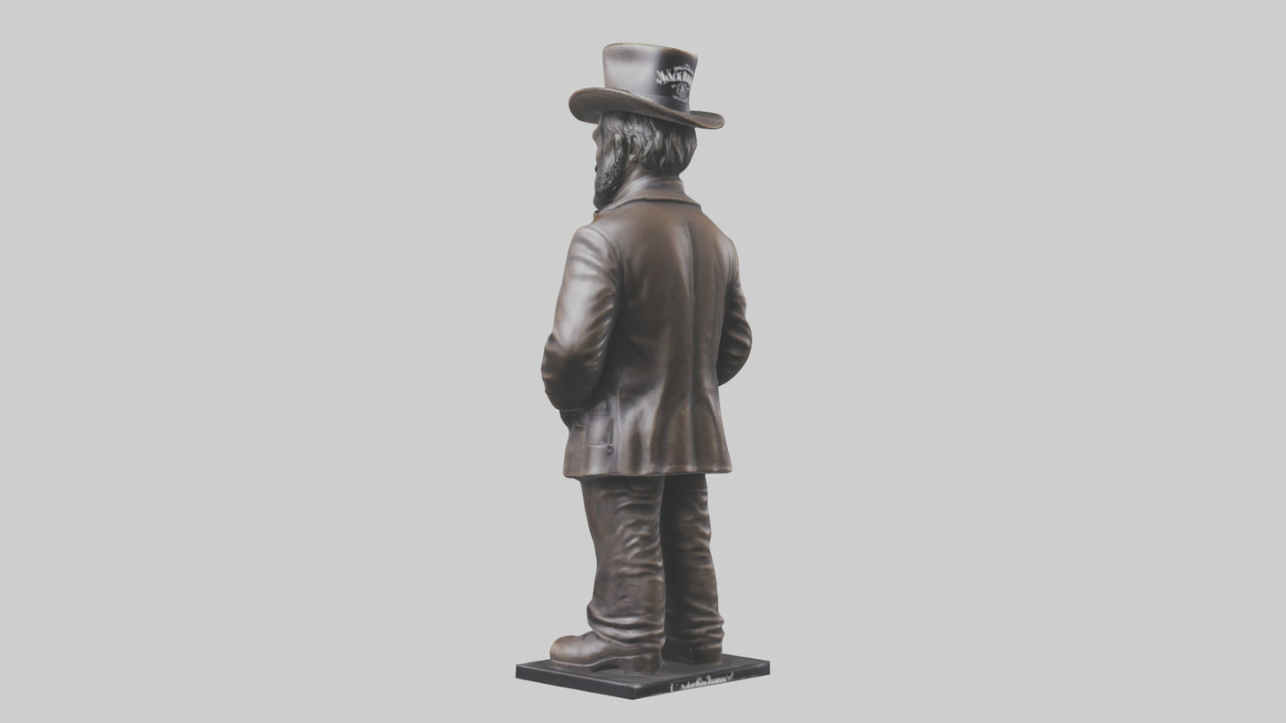 Jack Daniels statue model VR / AR / low-poly