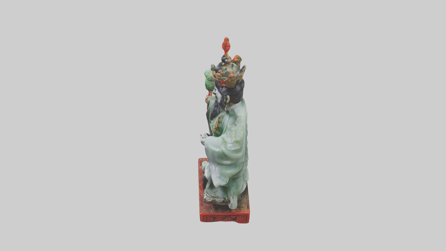 Jade Emperor statue model VR / AR / low-poly