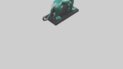 3D model Jaguar statue model VR / AR / low-poly