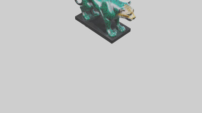 3D model Jaguar statue model VR / AR / low-poly