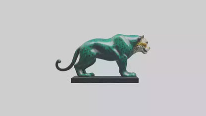 3D model Jaguar statue model VR / AR / low-poly