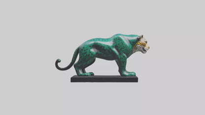 3D model Jaguar statue model VR / AR / low-poly
