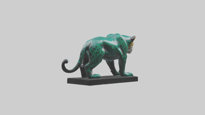 3D model Jaguar statue model VR / AR / low-poly