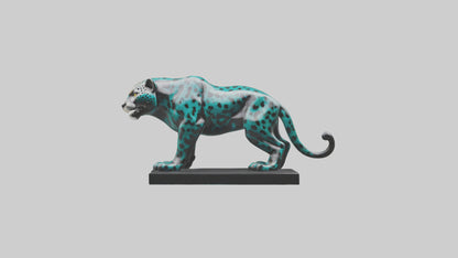 3D model Jaguar statue model VR / AR / low-poly