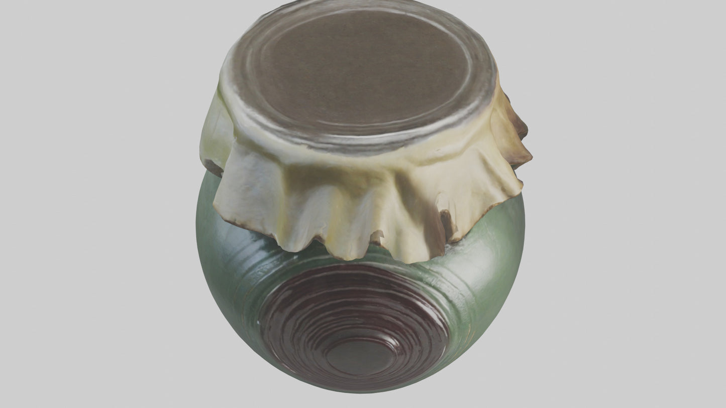 3D model Jam Jar model VR / AR / low-poly