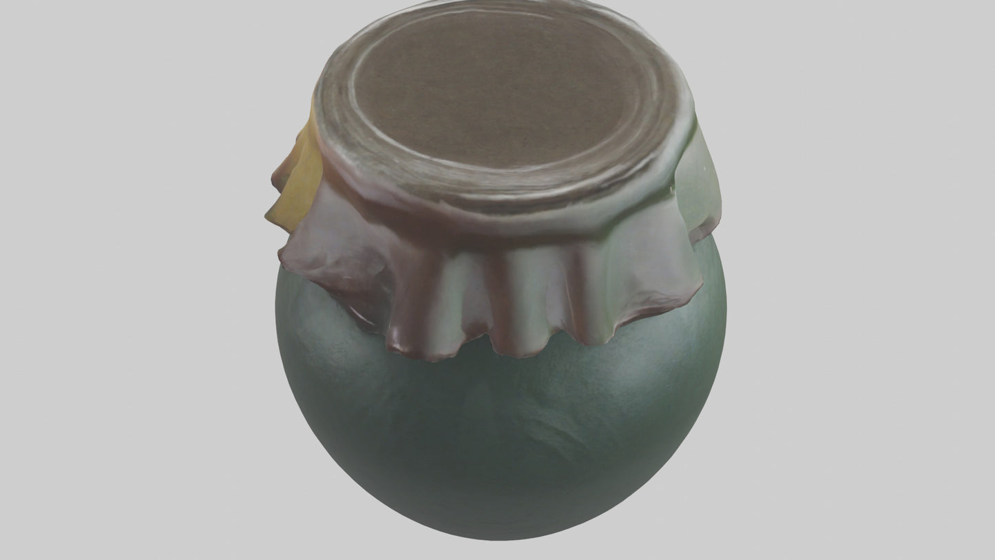 3D model Jam Jar model VR / AR / low-poly