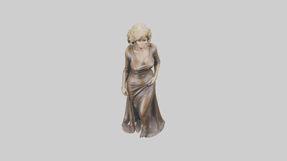 Jane Fonda statue model VR / AR / low-poly