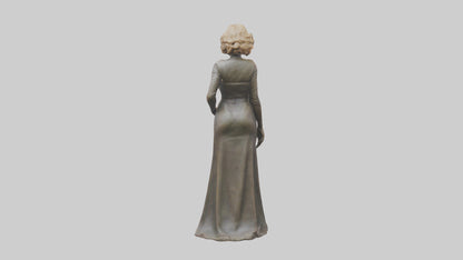 Jane Fonda statue model VR / AR / low-poly