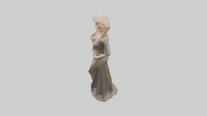 Jane Fonda statue model VR / AR / low-poly