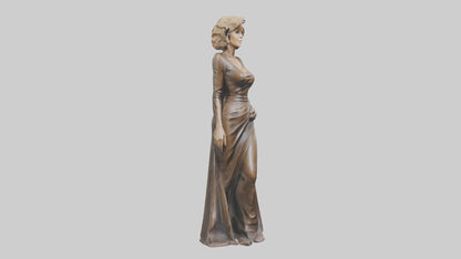 Jane Fonda statue model VR / AR / low-poly