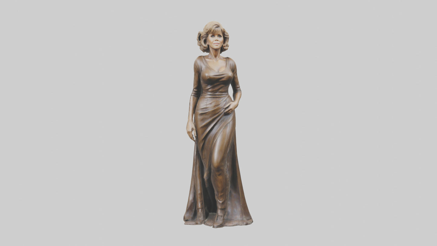 Jane Fonda statue model VR / AR / low-poly