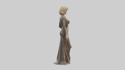 Jane Fonda statue model VR / AR / low-poly