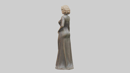 Jane Fonda statue model VR / AR / low-poly