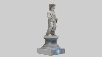 Janus God statue model VR / AR / low-poly