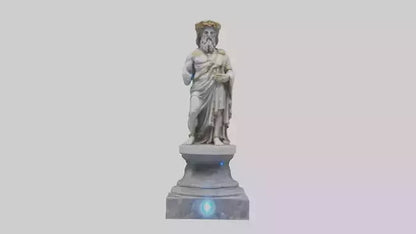 Janus God statue model VR / AR / low-poly