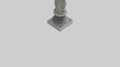Janus God statue model VR / AR / low-poly