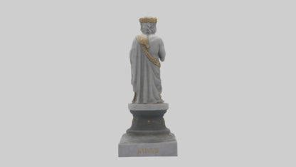 Janus God statue model VR / AR / low-poly