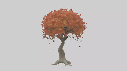 Japanese Maple tree model VR / AR / low-poly