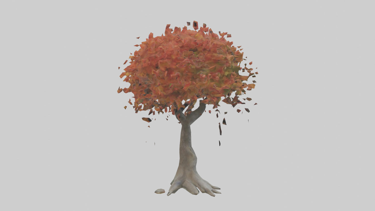 Japanese Maple tree model VR / AR / low-poly