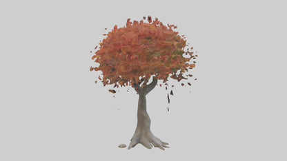 Japanese Maple tree model VR / AR / low-poly